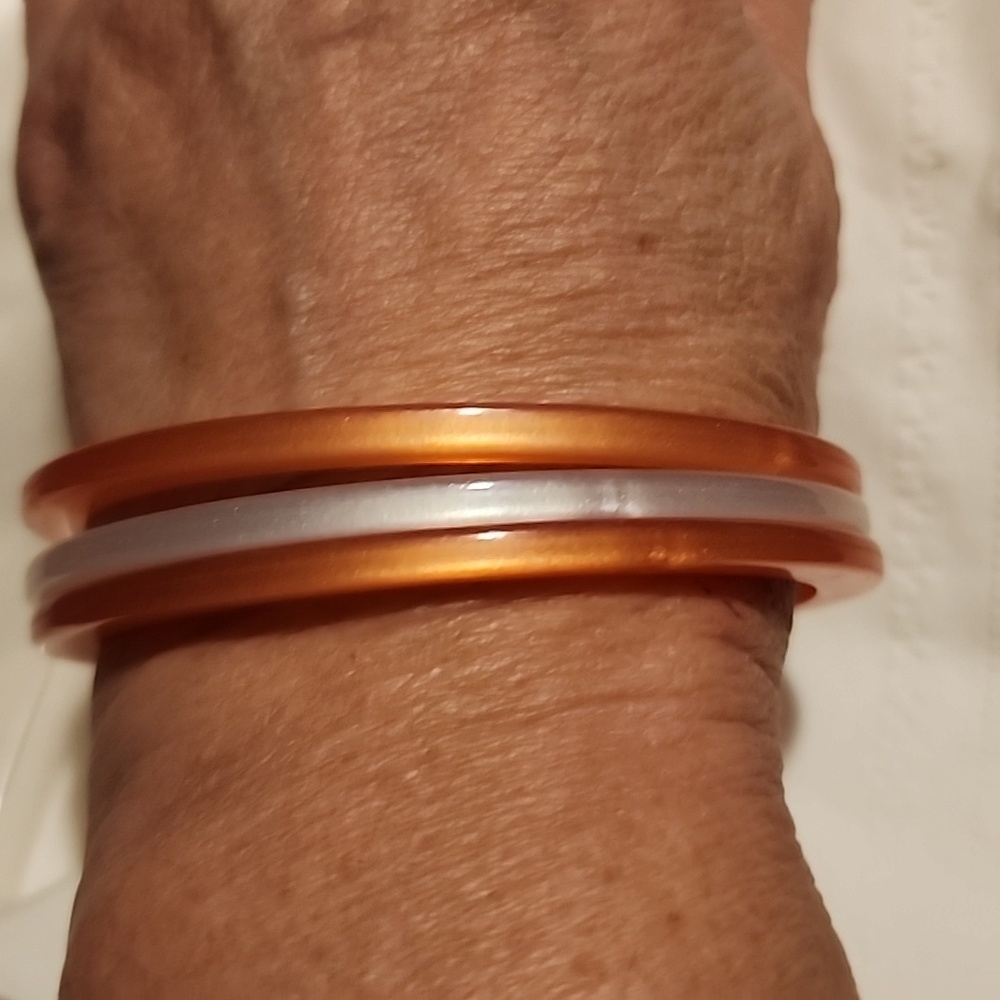 Lucite Moonlight Stringer Bangles - image 1